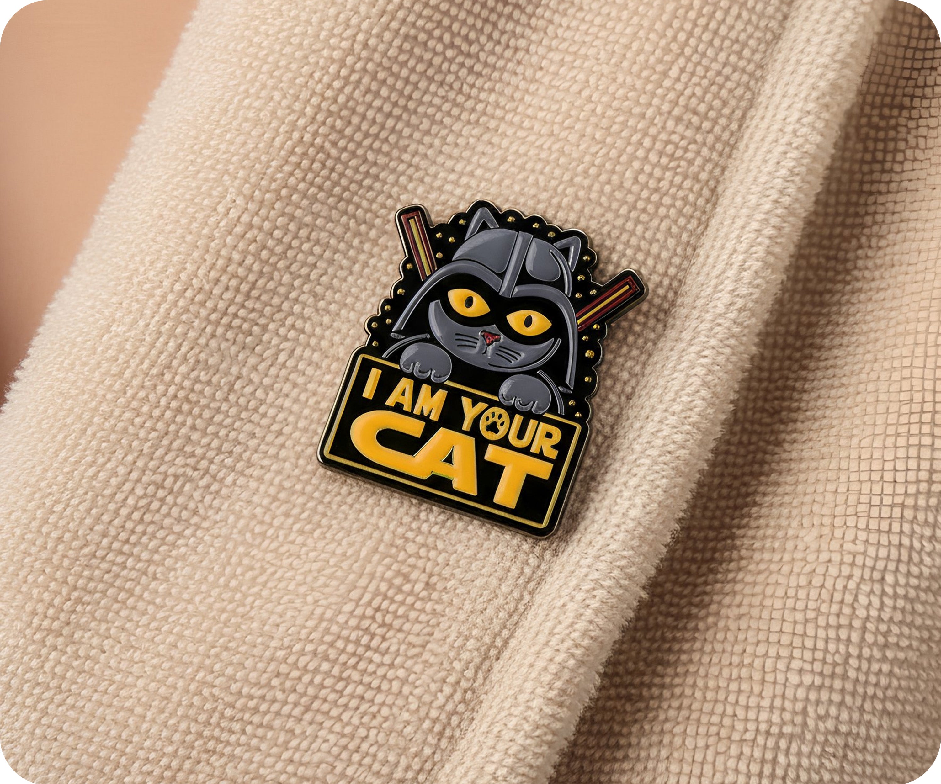 I Am Your Cat Space Pin Badge