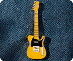Yellow Electric Guitar Pin Badge