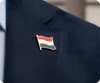 Yemen Crest Flag Pin Badge
