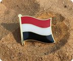 Yemen Crest Flag Pin Badge