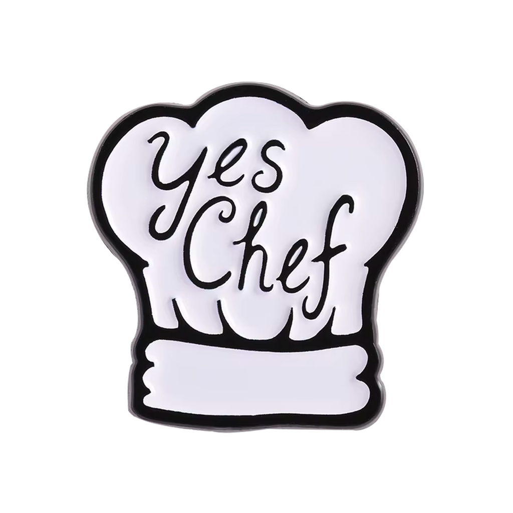 Yes Chef Cooking Pin Badge