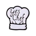 Yes Chef Cooking Pin Badge