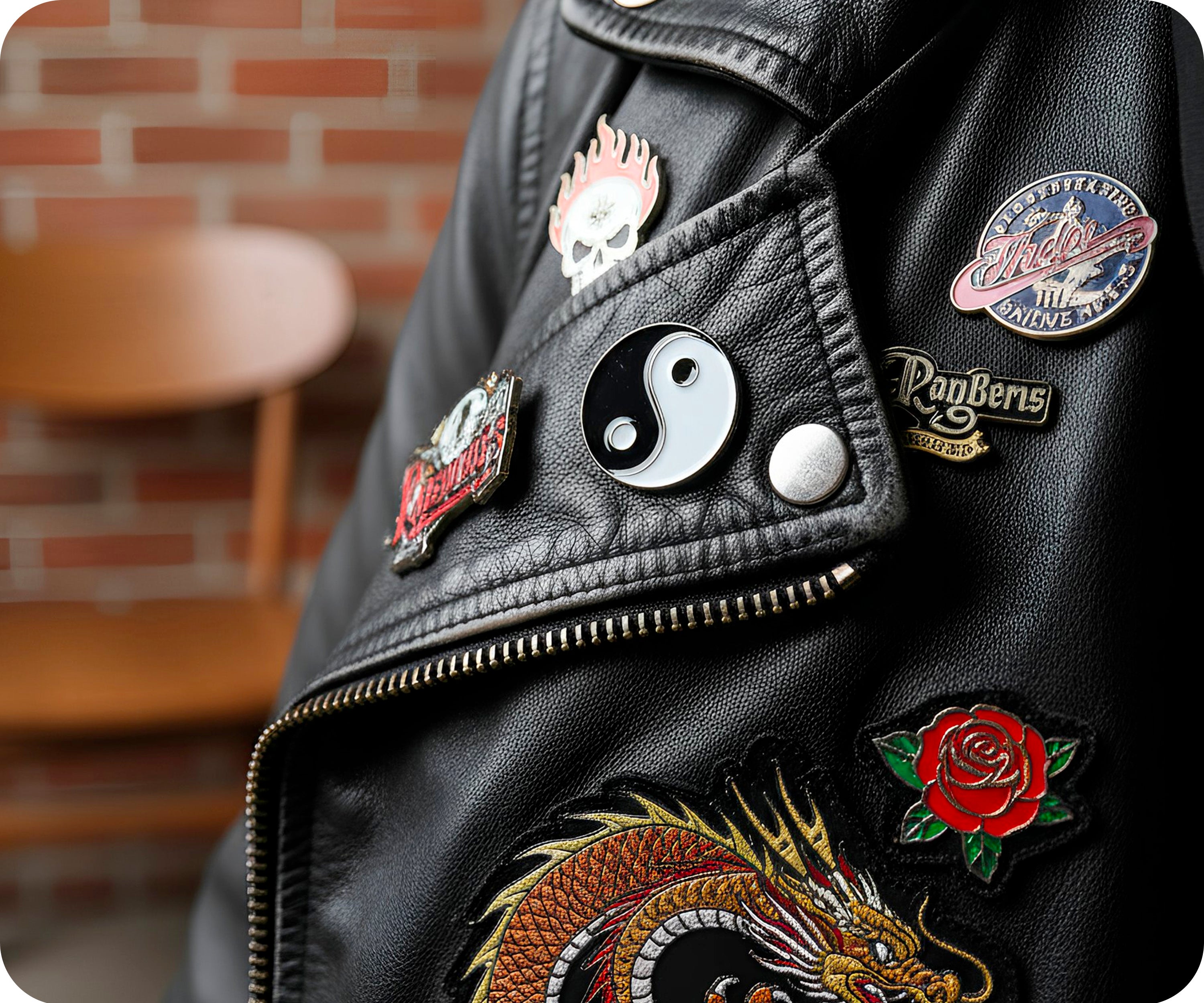 Yin & Yang Pin Badge