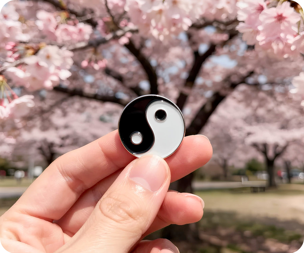 Yin & Yang Pin Badge