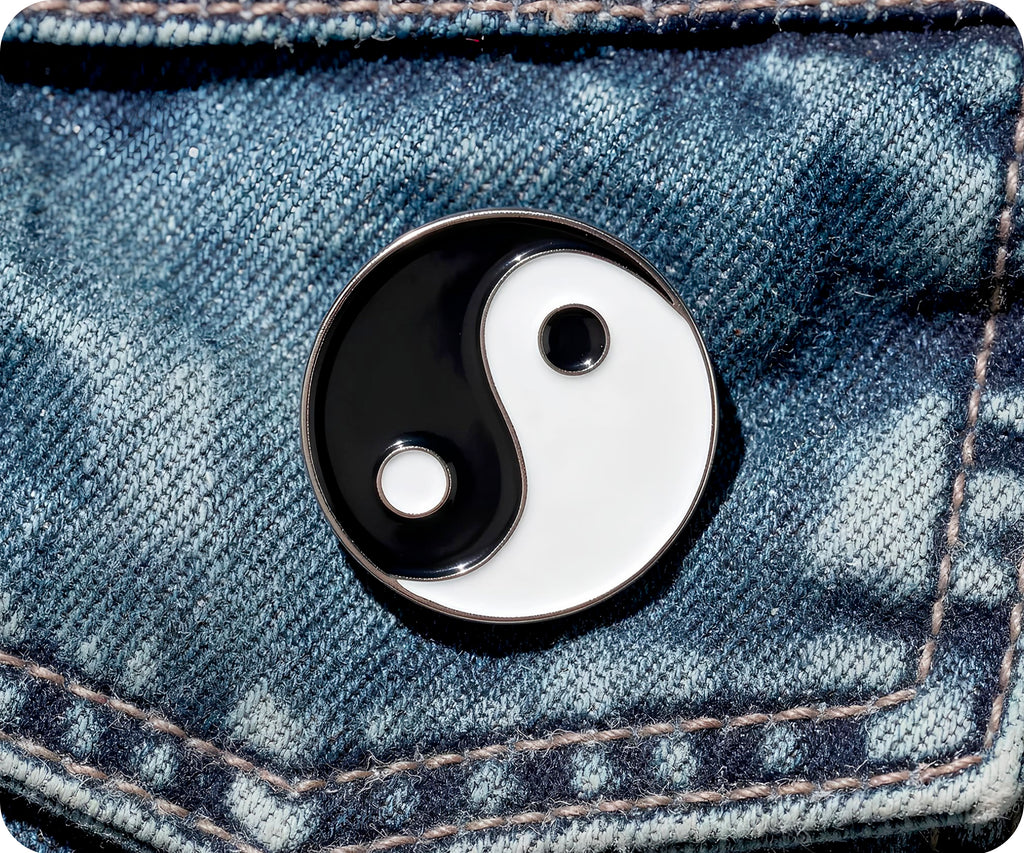 Yin & Yang Pin Badge