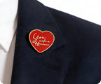You Make A Difference Heart Pin Badge