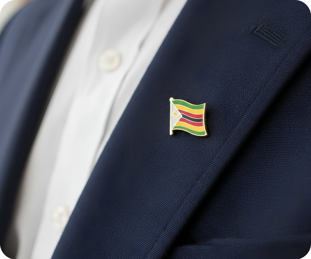 Zimbabwe Flag Pin Badge