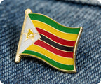 Zimbabwe Flag Pin Badge