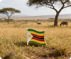 Zimbabwe Flag Pin Badge
