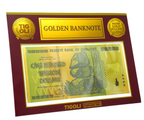 Zimbabwe 100 Trillion Dollar Golden Banknote