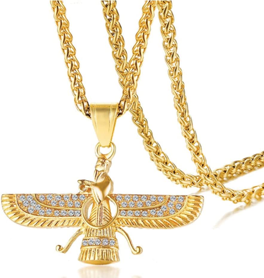 Pt Farvahar of Iran Persian Gift Pendant Iran Persian Necklace