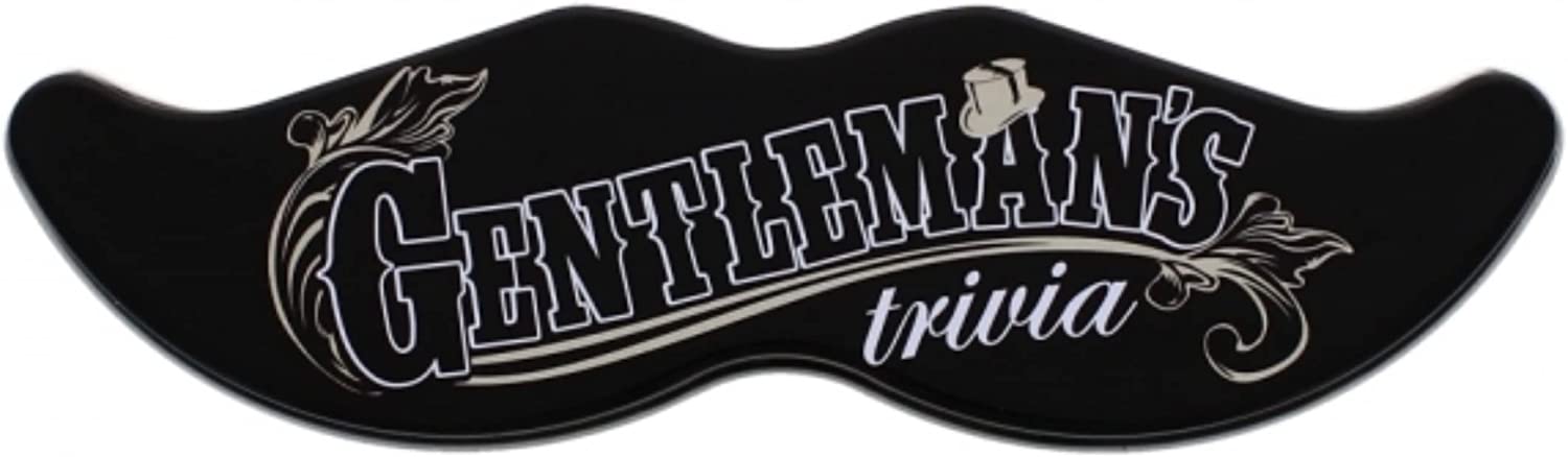 Gentleman's Trivia Card Quiz Game - Moustache Tin Gift Funny Stocking Filler Secondary image