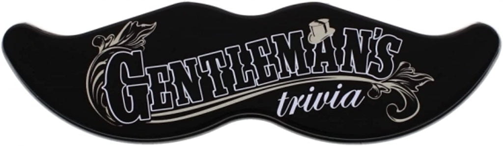 Gentleman's Trivia Card Quiz Game - Moustache Tin Gift Funny Stocking Filler