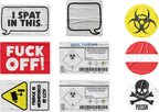 Fridge Survival Kit - 40 Novelty Food Anti Theft Stickers Students Offices Work Gift Box,