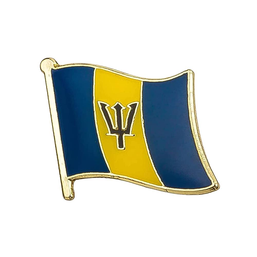 Pin con la bandera de Barbados Imagen principal del producto