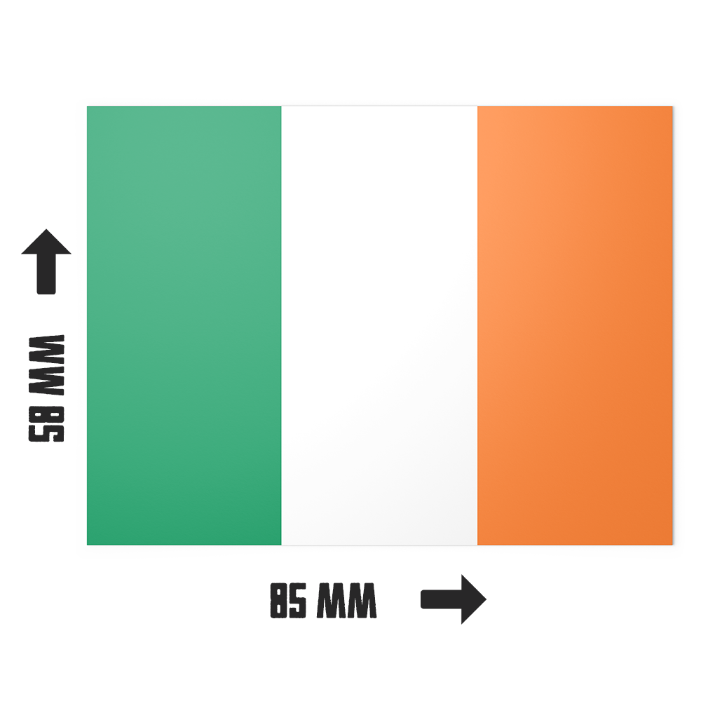 20 pegatinas con la bandera de Irlanda Imagen secundaria del producto