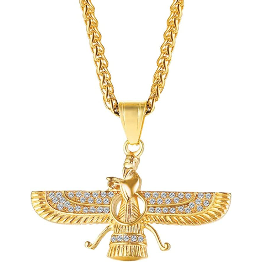 Pt Farvahar of Iran Persian Gift Pendant Iran Persian Necklace