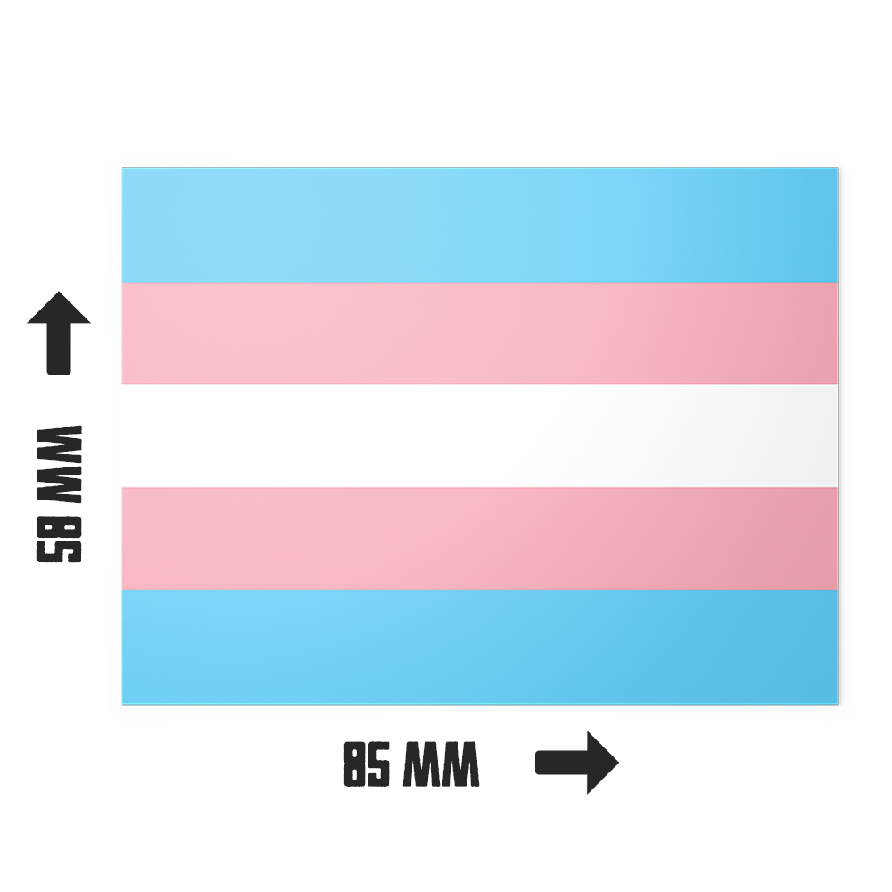 20 pegatinas con la bandera transgénero Imagen secundaria del producto