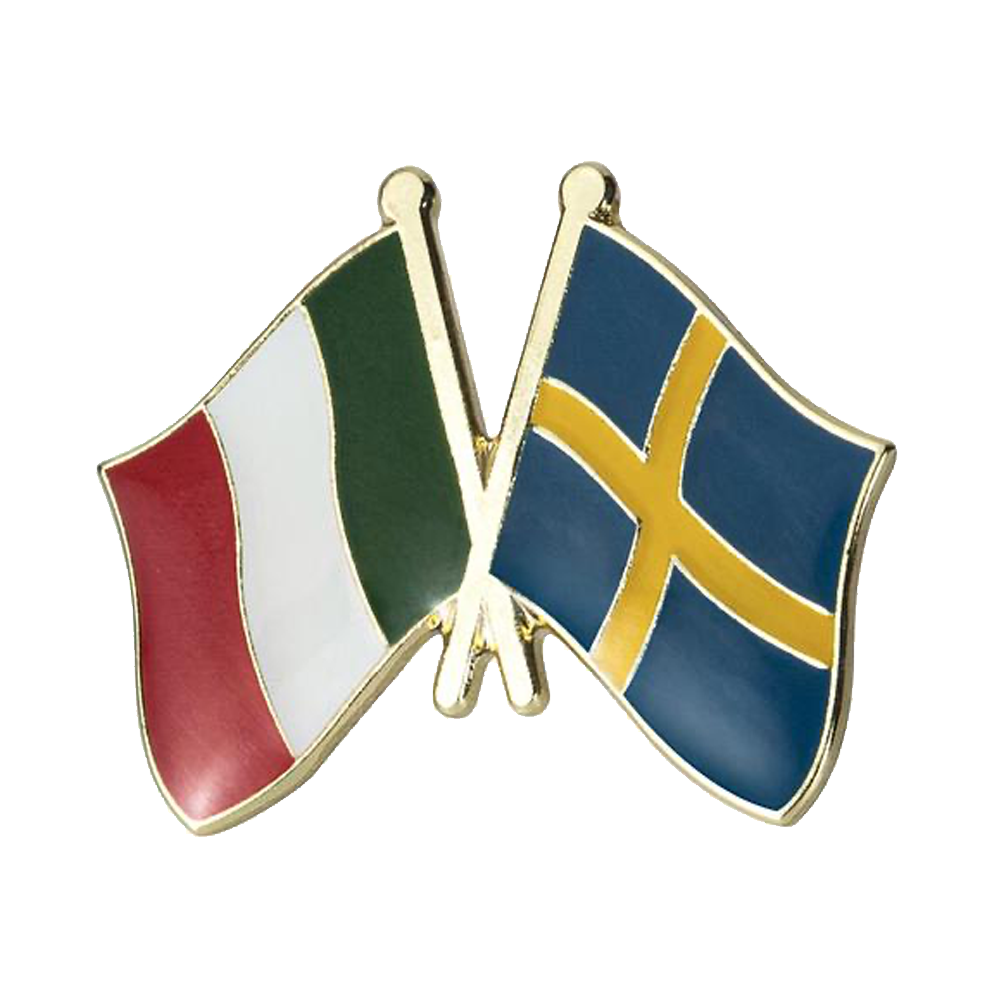 Pin de la amistad entre Italia y Suecia Imagen principal del producto