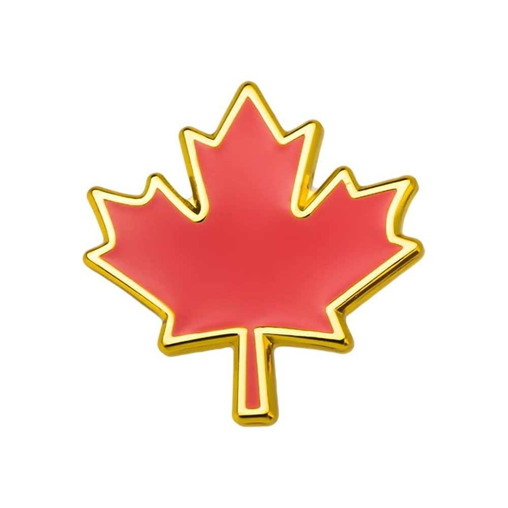 Pin con forma de hoja de arce canadiense Imagen principal del producto