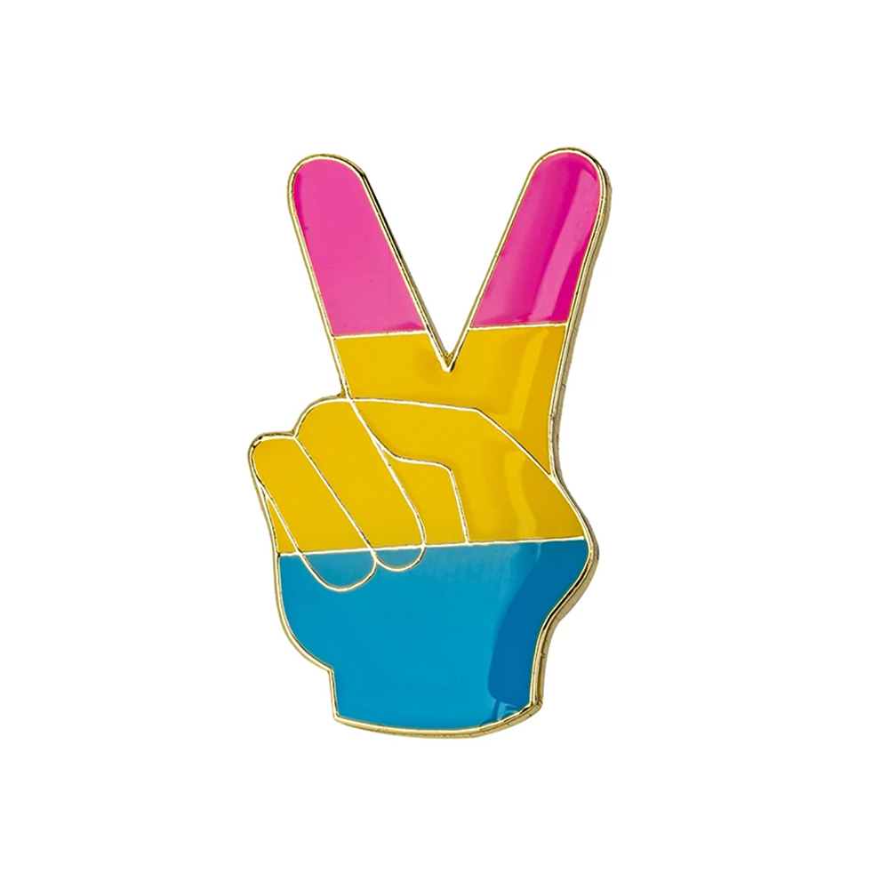 Pin con la bandera de la paz pansexual Imagen principal del producto