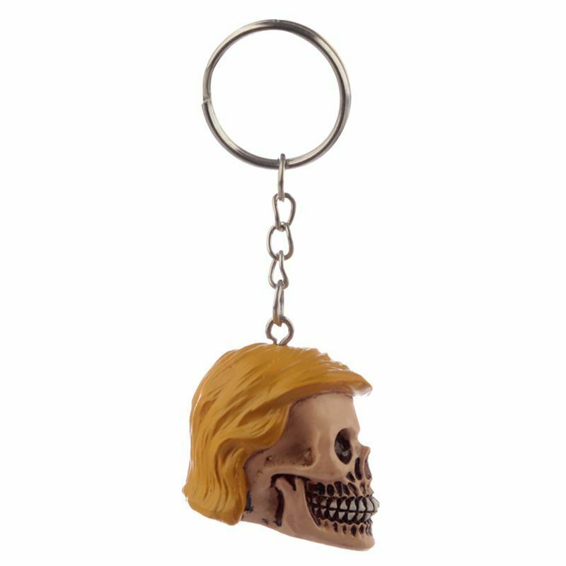 Donald Trump Skull Keyring