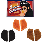 Instant Sideburns Costume Novelty Fancy Dress Joke Gag Facial Hair Fake Beard