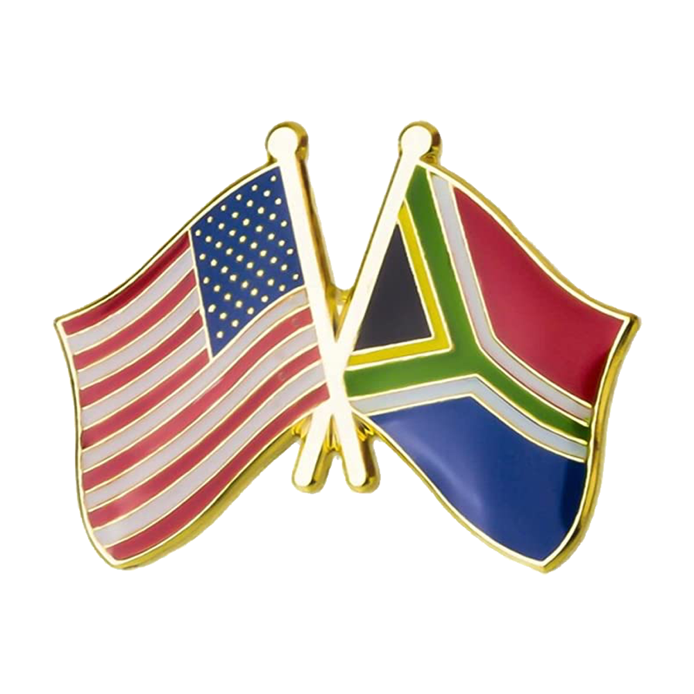 Pin de la amistad entre Estados Unidos y Sudáfrica Imagen principal del producto